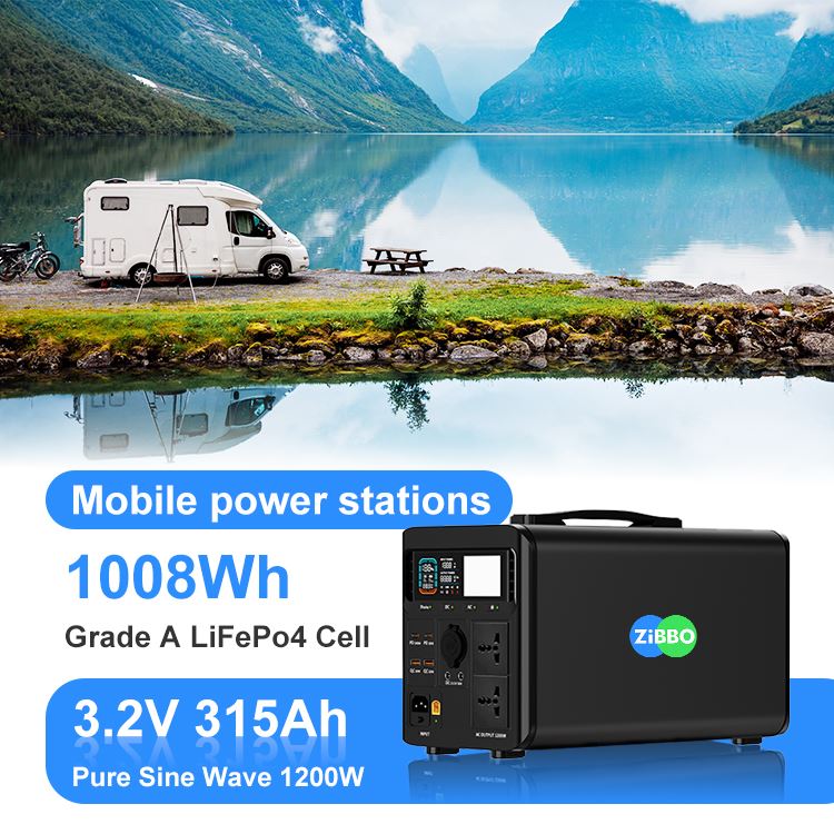 1200W Portable Power Station 1008Wh LiFePO4 Battery