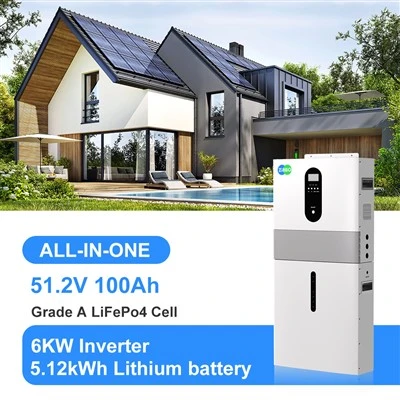 6 kW utanför nätet energilagringssystem 51.2V 100AH ​​allt-i-ett litiumbatteri