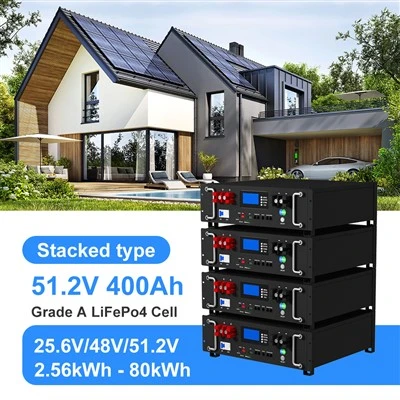 Rackmonterad 20kWh 400AH 51.2V Högkapacitet litiumbatteripaket